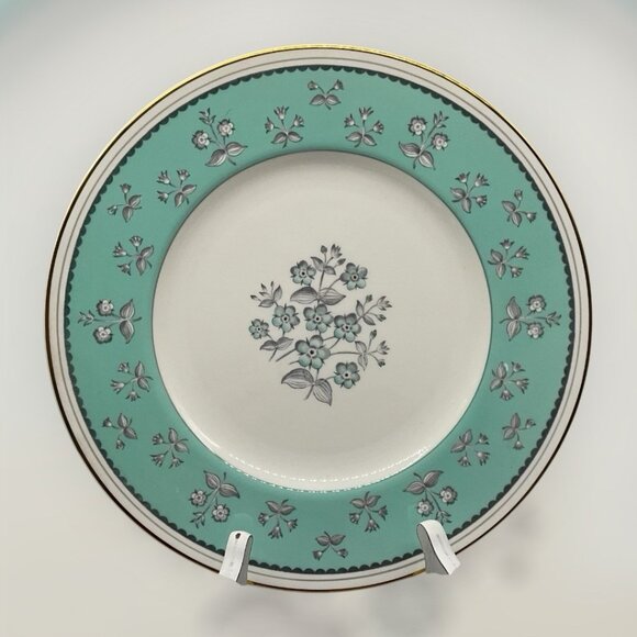 Wedgewood Bone China Pimpernel Pattern 10.5 Inch Dinner Plate Vintage Dinnerware - Picture 5 of 16